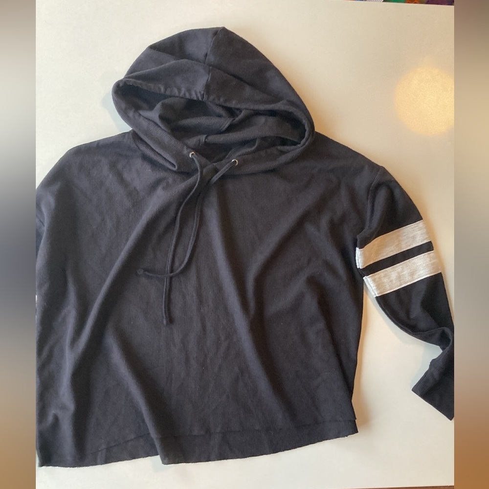 ♻️Cropped black hoodie - Picture 7 of 7